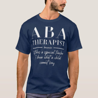 Camiseta Aba Terapista Engraçado Professora Oferece Terapia