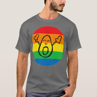Camiseta abacate arco-íris 1