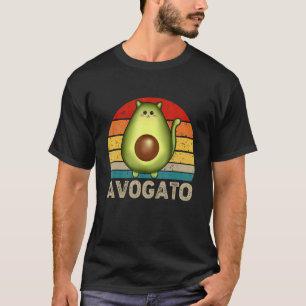 Camiseta Abacate Avocato Gato Gato Fofo Abacate Vegano