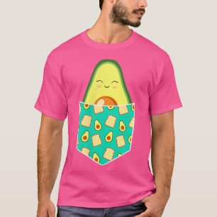 Camiseta Abacate Bonito Em Bolso Avocados E Pata De Brama