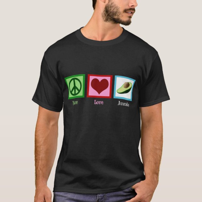 Camiseta Abacate do amor da paz (Frente)