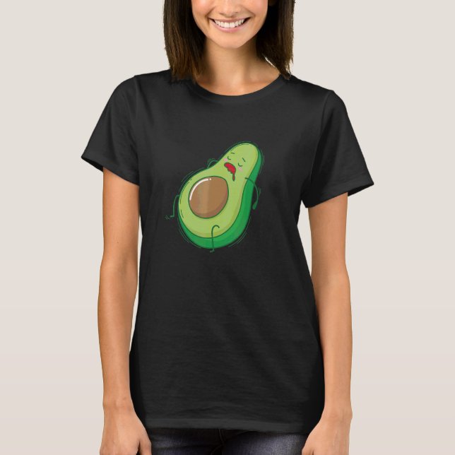 Camiseta Abacate Dormindo E Tirando Um Cochilo (Frente)