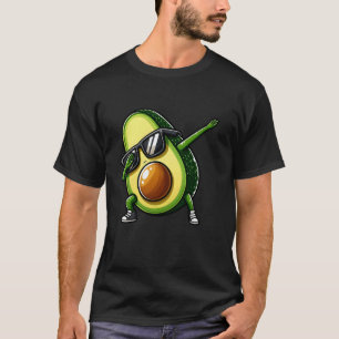 Camiseta Abacate Fofo Dabbing Vegan Frutas Homens Mulheres