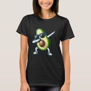 Camiseta Abacate Fofo Dabbing Vegano Planta de Frutas Tropi