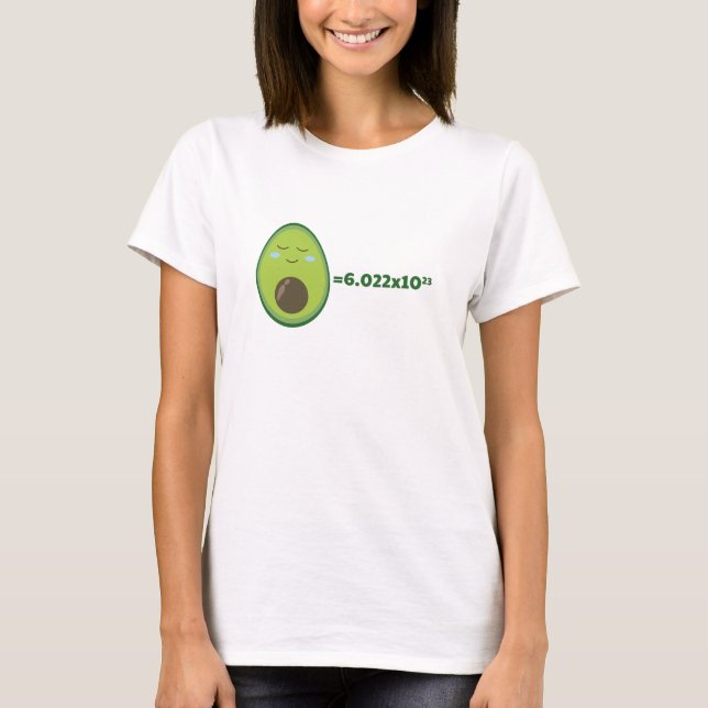 Camiseta Abacate Fofo - Número de Avogadro (Frente)