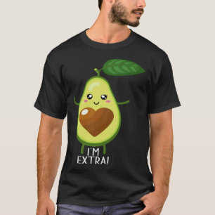Camiseta Abacate Fruta Saudável Guacamole Vegetariano Vegan
