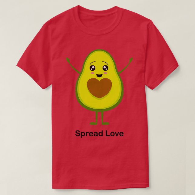 Camiseta abacate gaguado espalhou abacates (Frente do Design)