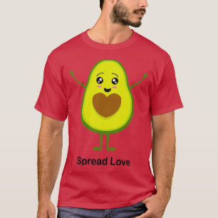 Camiseta abacate gaguado espalhou abacates
