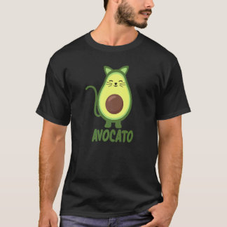 Camiseta Abacate  Gato Pun Gatinho Vegano Animais Fofos