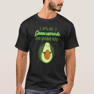 Camiseta Abacate Guacamole Mexicano Vegan Guac Comida Cinco