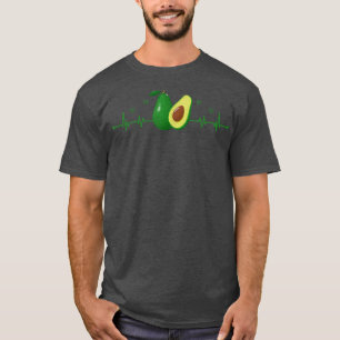 Camiseta Abacate Heartbeat Comida Engraçada Avocados Farmaç