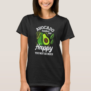 Camiseta Abacate Me Faz Feliz Guacamole Comida Vegana