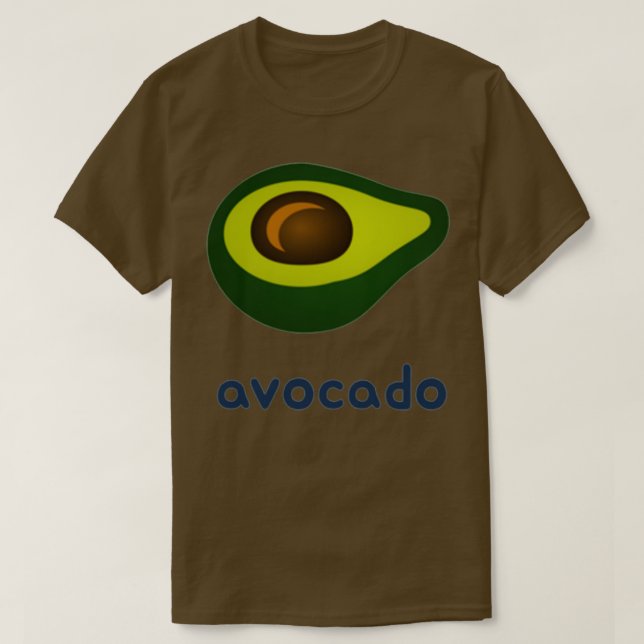 Camiseta Abacate Minimalista Bonito (Frente do Design)
