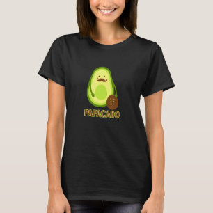 Camiseta Abacate Pai Vegano Engraçado Guacamole Abacate Pap