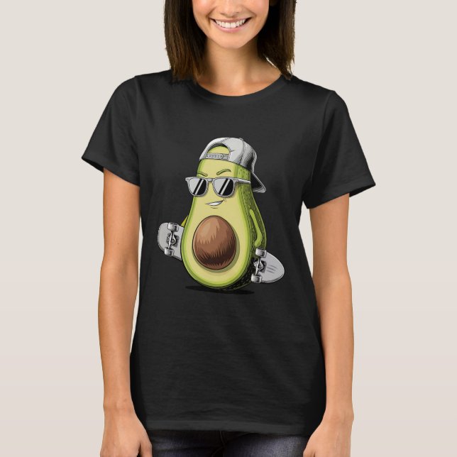 Camiseta Abacate Skate de Abacate Legal Com Boné  (Frente)