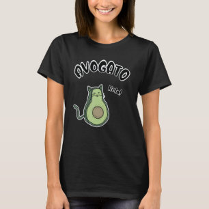 Camiseta Abacate Vegan Doce Abacate Gato Olá