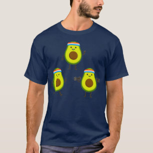 Camiseta Abacates fazem exercício de elevação