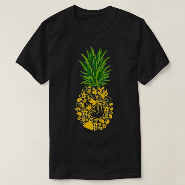 Camiseta Abacaxi Abacaxi Forma Abacaxi Tropi (Frente do Design)