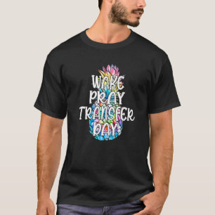 Camiseta Abacaxi Acorda Rezar Transferir Dia Fofo Mãe FIV M