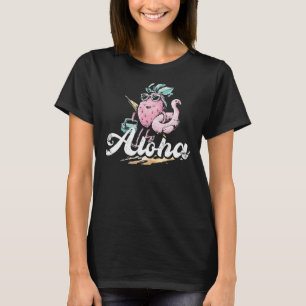 Camiseta Abacaxi Aloha E Flamingo Para Ananas De Praia