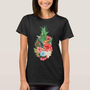 Camiseta Abacaxi Aloha Praias Verão - Flores Tropicais