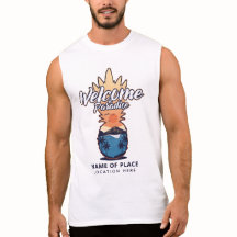 Abacaxi - Bem-vindo à roupa de texto personalizada