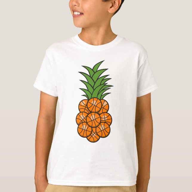 Camiseta Abacaxi de Basquetebol (Frente)