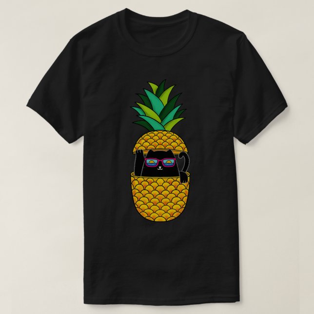 Camiseta Abacaxi de gato (Frente do Design)