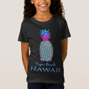 Camiseta Abacaxi de Verão de Poipu Beach Hawaii