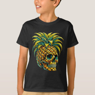 Camiseta Abacaxi-do-crânio Pulles Aloha Beaches Hawaii
