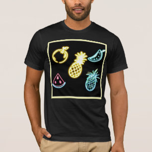 Camiseta Abacaxi e Neon Fruta Tropical