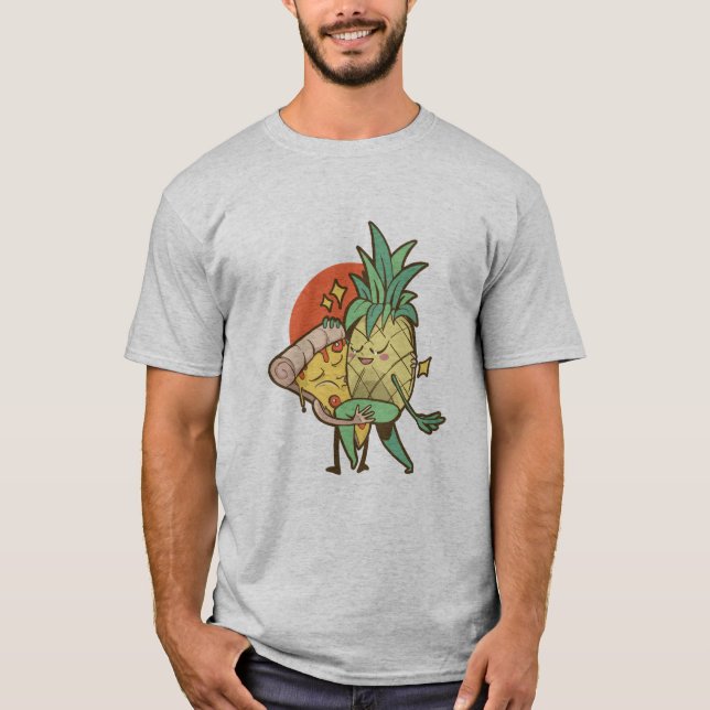 Camiseta Abacaxi e pizza apaixonada (Frente)