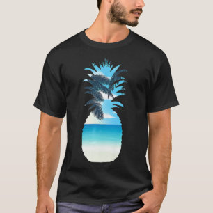 Camiseta Abacaxi Em Um pintinho De Chá De Fruta Tropical L