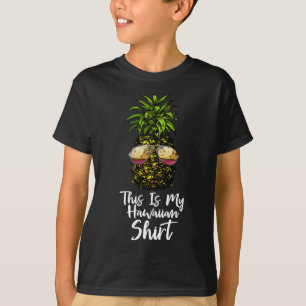 Camiseta Abacaxi Este É O Meu Retro Havaiano Pineapp Hawaii