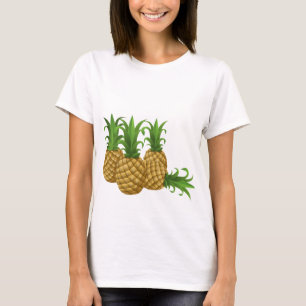 Camiseta Abacaxi Flores Longas