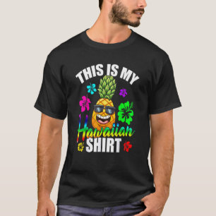 Camiseta Abacaxi Havaiano Este É Meu L Tropical Havaiano