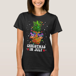 Camiseta Abacaxi Natal Em Julho Aloha Hawaii Beaches H