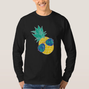 Camiseta Abacaxi Óculos de sol Aloha Beaches Hipster Havaí