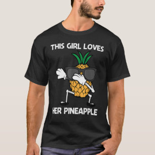 Camiseta Abacaxi Para Meninas Fruta Verão