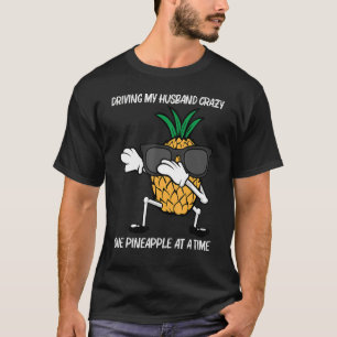 Camiseta Abacaxi Para Mulheres Fruta Verão