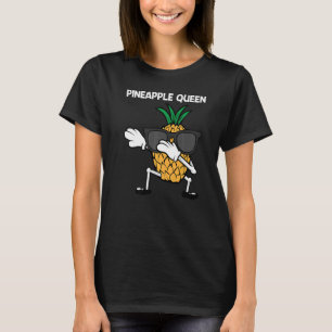 Camiseta Abacaxi Para Mulheres Fruta Verão
