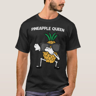 Camiseta Abacaxi Para Mulheres Fruta Verão