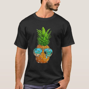 Camiseta Abacaxi Sunglass Aloha Beaches Havaí Havaí
