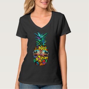 Camiseta Abacaxi Sunglass Aloha Beaches Havaí Havaí
