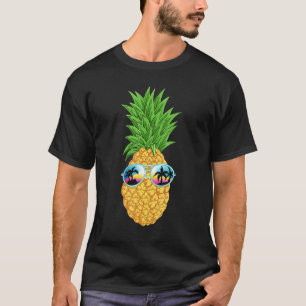 Camiseta Abacaxi Sunglass Aloha Beaches Havaí Havaí