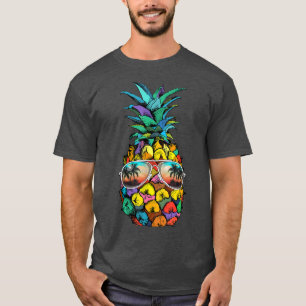 Camiseta Abacaxi Sunglass Aloha Beaches Havaí Havaí
