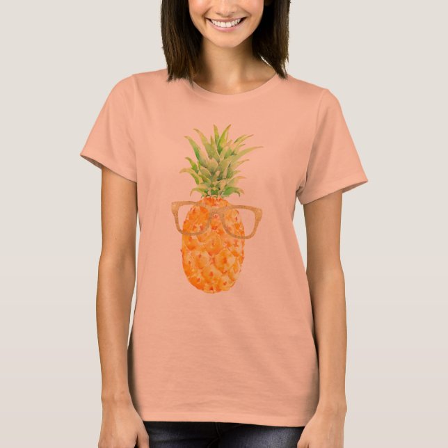 Camiseta Abacaxi tropical hipster (Frente)