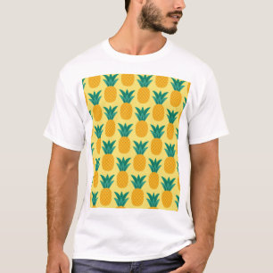 Camiseta Abacaxi Vintage: Frutífero Ataque De Padrão.