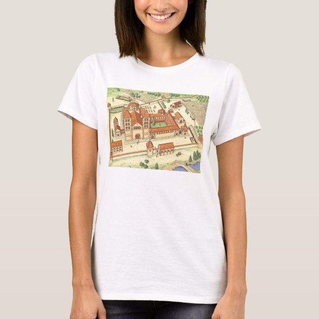 Camiseta Abadia do Romanesque. Modelo (Frente)