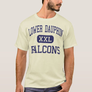 Camiseta Abaixe o meio Hummelstown dos Falcons do Dauphin